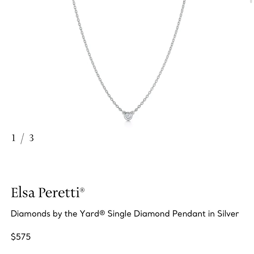 Tiffany & Co. Silver Diamond Necklace